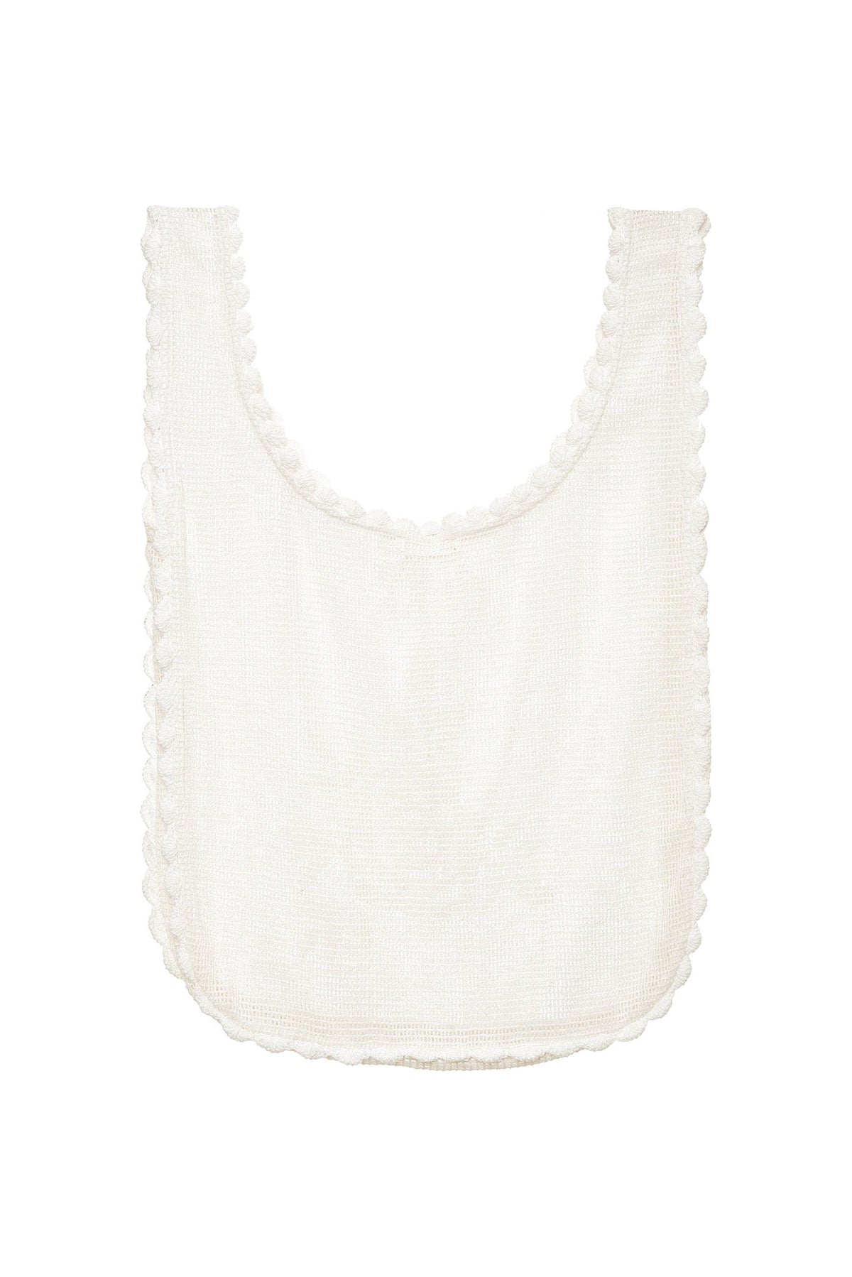 Rose Crochet Tote Bag White - For Love & Lemons