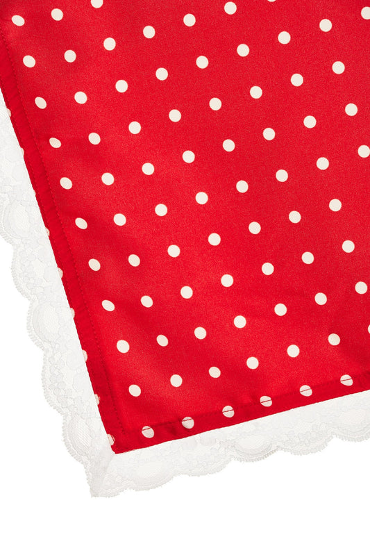 Ruth Square Headscarf Red - For Love & Lemons