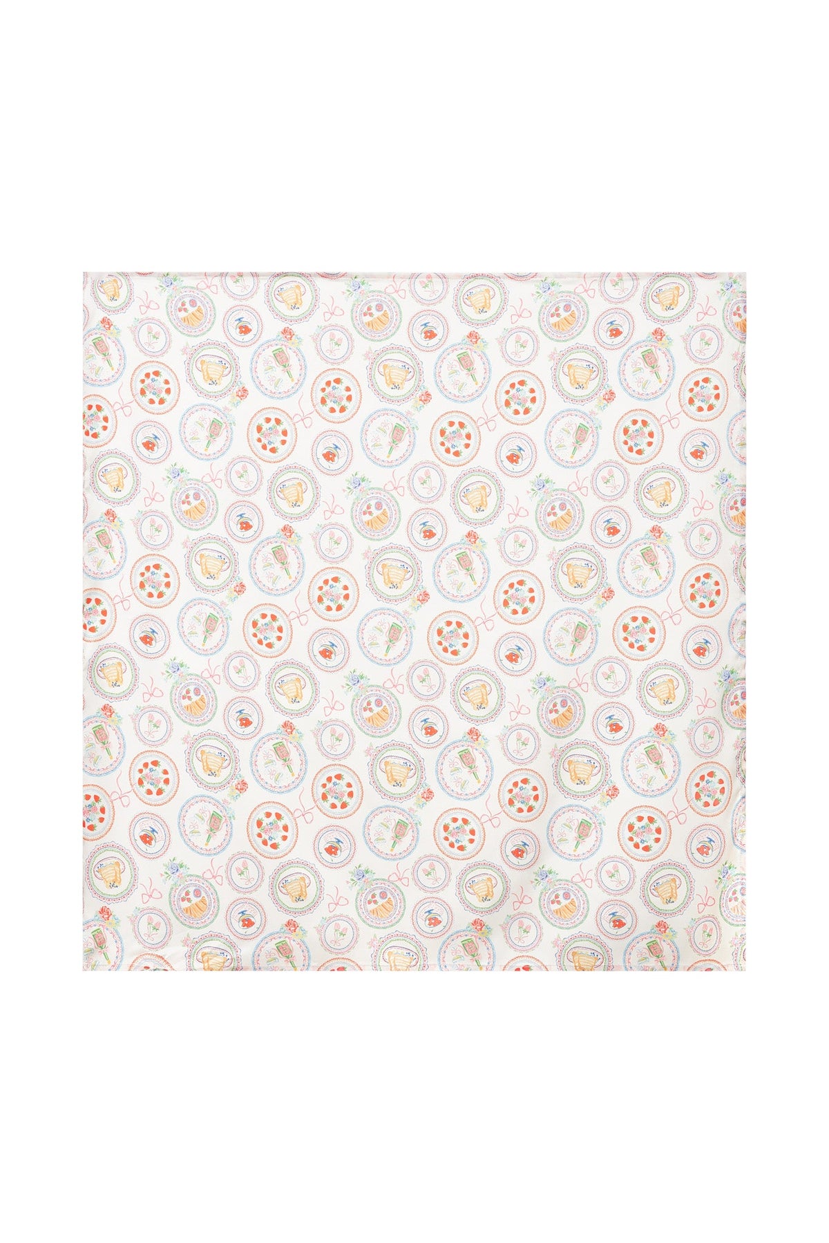Ruth Square Headscarf Cream - For Love & Lemons