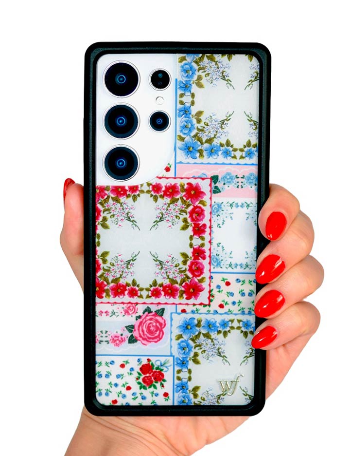 Sweetheart Patchwork Samsung Galaxy Case Blue - For Love & Lemons