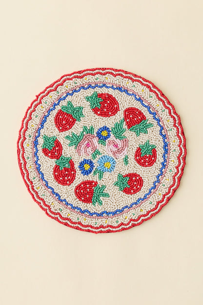 Beaded Trivet Red - For Love & Lemons