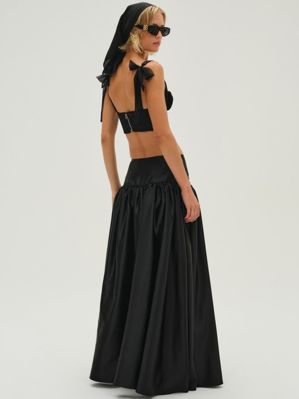 Nelly Corset Top Black - For Love & Lemons