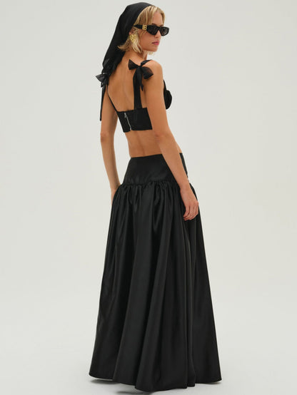 Nelly Corset Top Black - For Love & Lemons