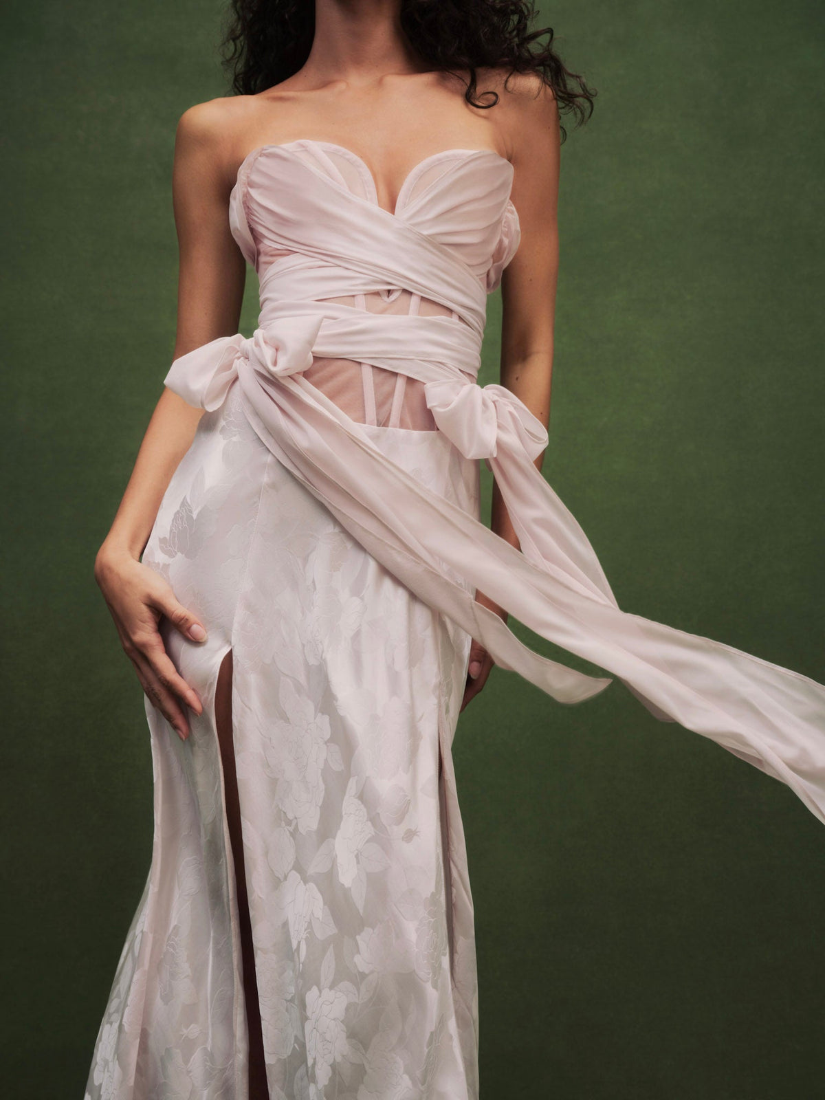 Aurora Gown Petal Pink - For Love & Lemons