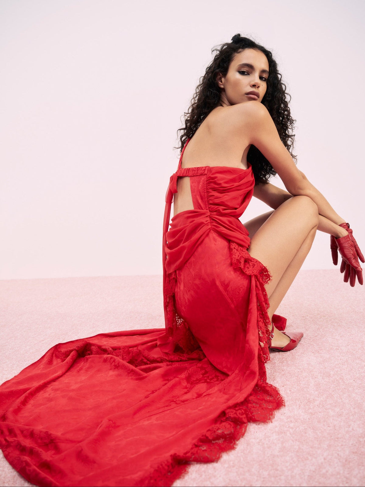Bellany Gown Red - For Love & Lemons