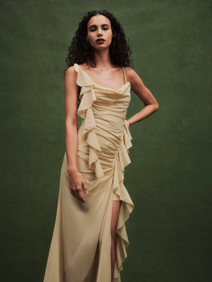 Fernanda Gown LT Olive - For Love & Lemons