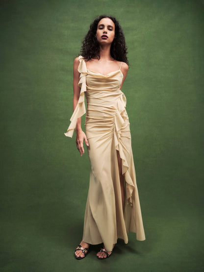 Fernanda Gown LT Olive - For Love & Lemons