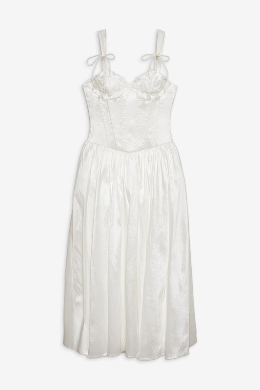 Antoinette Taffeta Gown White - For Love & Lemons