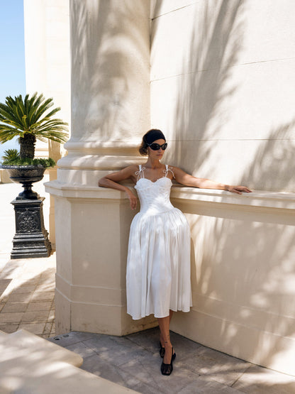 Antoinette Taffeta Gown White - For Love & Lemons