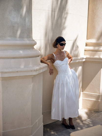 Antoinette Taffeta Gown White - For Love & Lemons