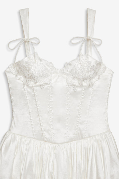 Antoinette Taffeta Gown White - For Love & Lemons