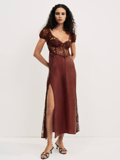 Casey Maxi Dress Rust - For Love & Lemons