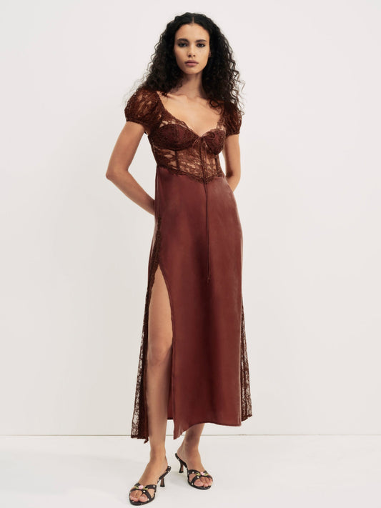 Casey Maxi Dress Rust - For Love & Lemons