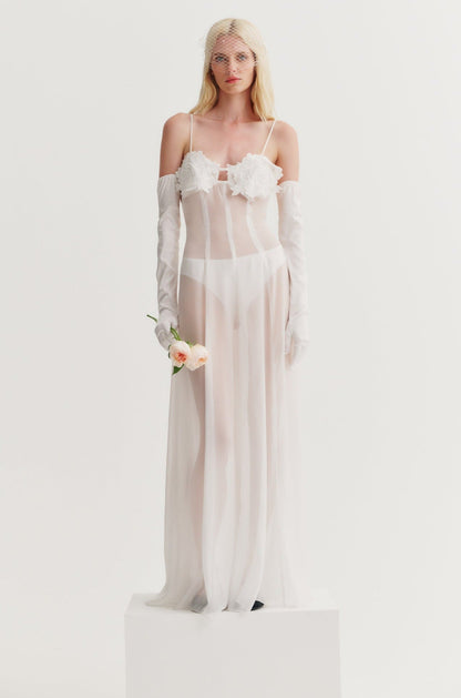Chiara Bridal Gown White - For Love & Lemons