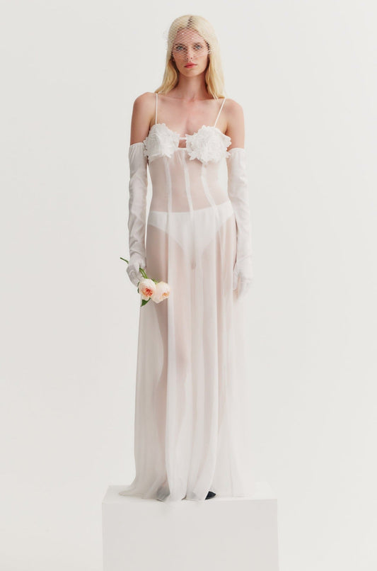 Chiara Bridal Gown White - For Love & Lemons