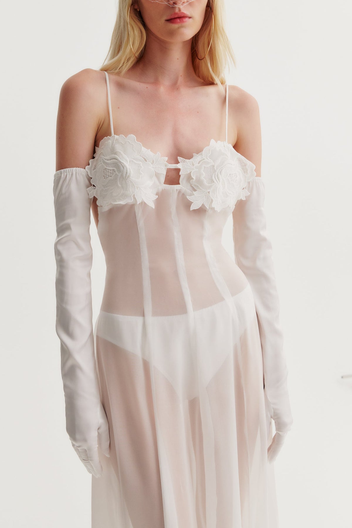 Chiara Bridal Gown White - For Love & Lemons