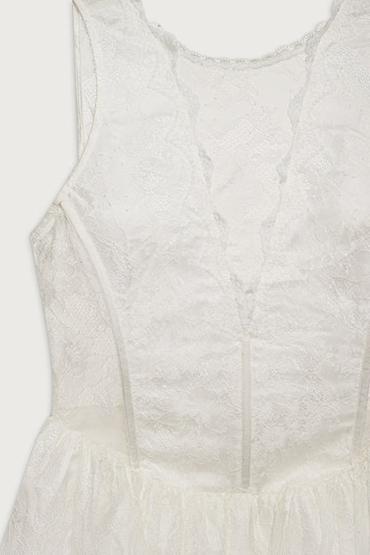 Tara Mini Dress White - For Love & Lemons