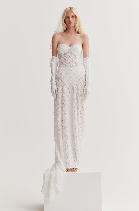 Arabella Bridal Gown White - For Love & Lemons