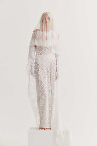 Arabella Bridal Gown White - For Love & Lemons