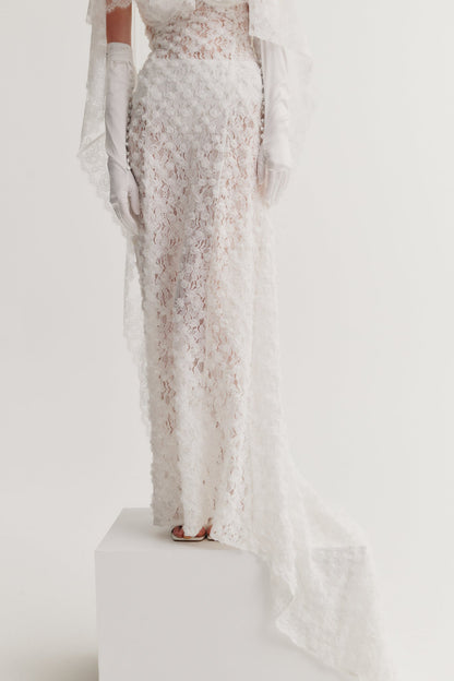 Arabella Bridal Gown White - For Love & Lemons