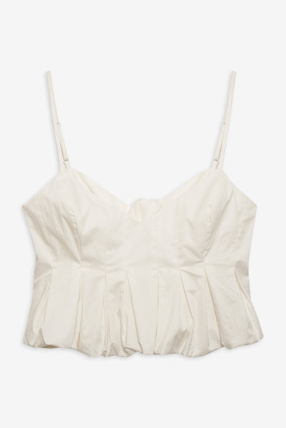 Louisa Poplin Top White - For Love & Lemons