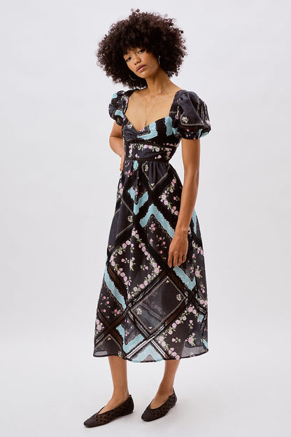 Margaret Midi Dress Black - For Love & Lemons