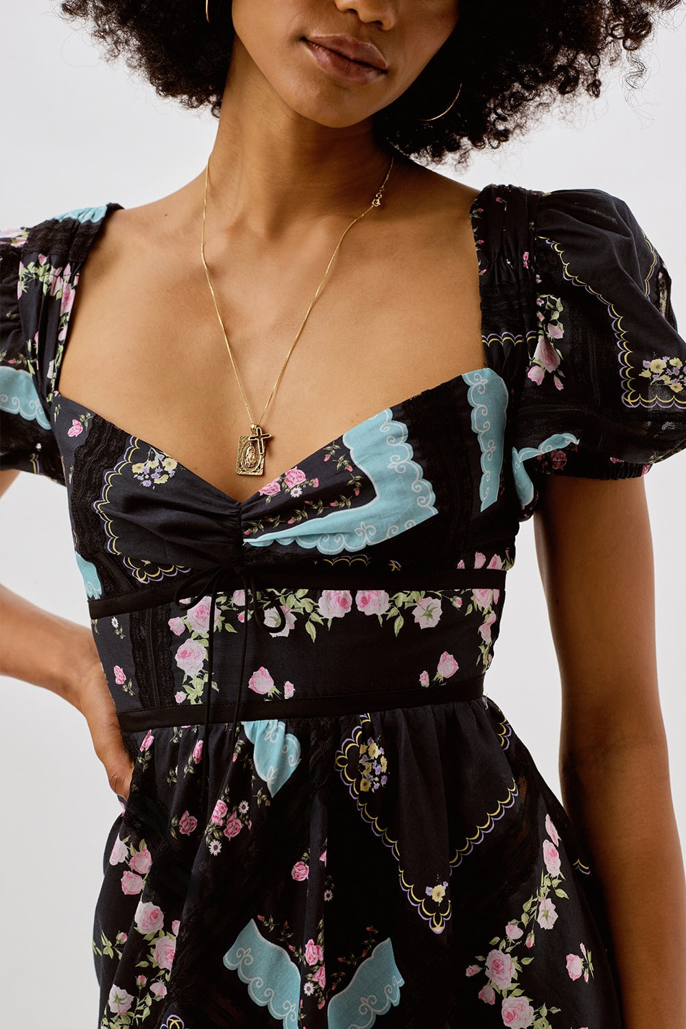 Margaret Midi Dress Black - For Love & Lemons